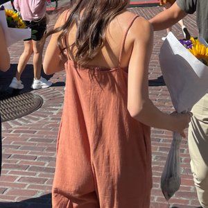 Mango boho baggy jumpsuit